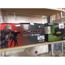 PURSUIT SPOTTING SCOPE 20-60X60 AND QUICK ACCESS SAFE