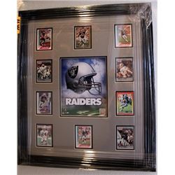 Raiders Framed Giclee Trading Cards