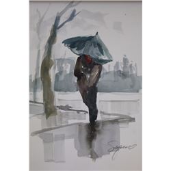 "WALKING IN THE RAIN II" BY MICHAEL SCHOFIELD