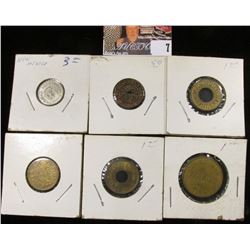 (6) Various Tokens or medals.