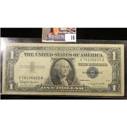Series 1957B U.S. One Dollar Silver Certificate.