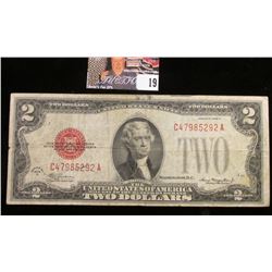 Series 1928D Two Dollar U.S. Note with Red Seal.