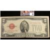 Image 1 : Series 1928G Two Dollar U.S. Note with Red Seal.