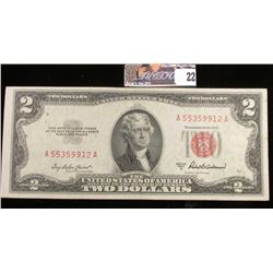 Series 1953A Two Dollar U.S. Note with Red Seal.