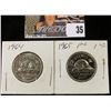 Image 1 : 1964 & 65 Canada BU & Prooflike Nickels.