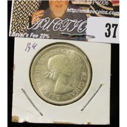 1964 Canada Silver Quarter, BU.