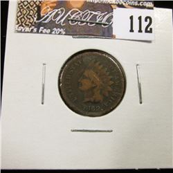 1869 Indian Head Cent, AG.