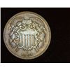 Image 1 : 1864 U.S. Two Cent Piece, Fine.