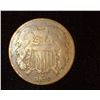 Image 1 : 1870 U.S. Two Cent Piece, Good.