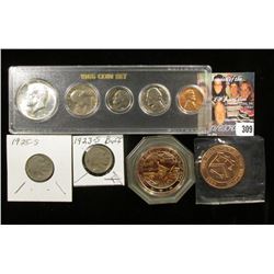 1965 P U.S. Year Set Cent to Half-Dollar, BU; 1923 S Good & 25 S Good Buffalo Nickels; Denver, Color