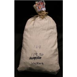 Over 4,450 Old unsorted U.S. Wheat Cents in a cloth money bag.