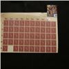 Image 1 : Partial Sheet of 5 Pfennig German Stamps, mint condition. Pre Nazi era.