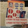 Image 2 : (2) Ink Blotter cards "Start with a Coin end with Security Ask for a Home Savings Coin-Bank"; brochu