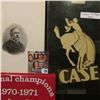 Image 3 : Sticker "courtesy of the Case Alumni Association"; black & white photo of Chester A. Arthur; Pin-bac