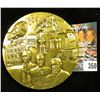 Image 1 : 1886-1986 Coca-Cola Distributor Large Bronze Medal, 3" x 1/4", depicts 100 Centennial Celebration bo
