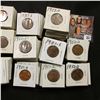Image 3 : 1 1/2" x 1 1/2" double row box of 1950 D to 52 D Lincoln Cents in holders. Box measures 3 1/8" x 6 1