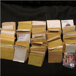 10.5" Coin Box for 2" x 2"s full of U.S. Lincoln Cent Mint errors, including filled dies, die breaks