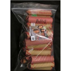 (950) Wheat & (100) Memorial Lincoln Cents in paper wrappers, circulated.