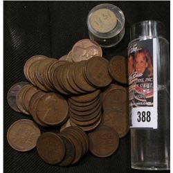 Roll of (50) 1911 P U.S. Wheat Cents, circulated.