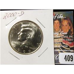 2000 D Kennedy Half Dollar, MS69.