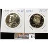 Image 1 : 1973 D MS68 & 1993S Proof69 Kennedy Half Dollars.