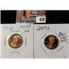 Image 1 : 1993 D MS68 Red & 2007 S PR70 Deep Cameo Lincoln Cents.