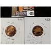 Image 2 : 1993 D MS68 Red & 2007 S PR70 Deep Cameo Lincoln Cents.