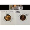 Image 1 : 1953 D MS66 & 1995S PR70 Red Lincoln Cents.