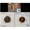 Image 1 : 1884 6 partial letters Indian Head Cent & 2004 S PF70 Red Lincoln Cent.