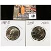 Image 1 : 1989 D MS68 & 2000 P MS69 Massachusetts Statehood Quarters.