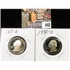Image 1 : 1987 S PF70 & 1990 S PF70 Washington Quarters.