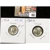 Image 1 : 1942 P Mercury and 1964 D MS69 Roosevelt Dimes.