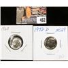 Image 1 : 1960 P MS69 and 1972 D MS69 Full Torch Lines Roosevelt Dimes.