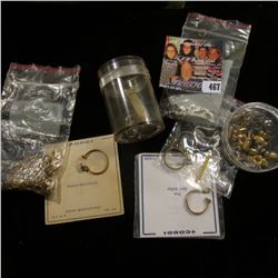 Gold-filled Findings, some bezels without screws, some screws, quite a menagerie!