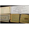 Image 4 : (2) Replicas of  Old Feb. 17, 1864 $5 Civil War Bank Note, poor condition; post card depicting $500 