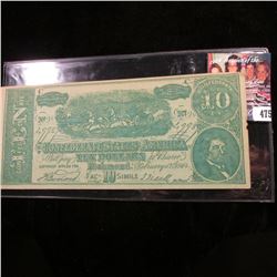 $10  The Confederate States of America Fac-10-Simile  Advertising Note  …$1.00 Per Week Payments $1.