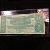 Image 1 : $10 "The Confederate States of America Fac-10-Simile" Advertising Note "…$1.00 Per Week Payments $1.
