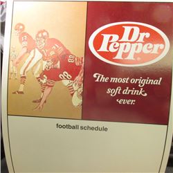 Large Poster "Dr. Pepper The Most Original soft drink ever football schedule"; and "The Tarnoff Plat