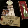 Image 1 : A few John Deere items: "Quality Watch" new in box, may need battery; Pin-back with ribbon "The Old 