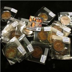 Collection of (20) Great Britain Large Pennies ranging in date back to 1863.
