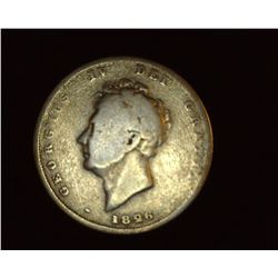 1826 Great Britain Silver Shilling. Circulated.