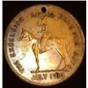 Image 1 : July 1910 "The Excelsior Shoe For Boys Medal", Equestrian design, holed, 'Swatika' reverse, EF.