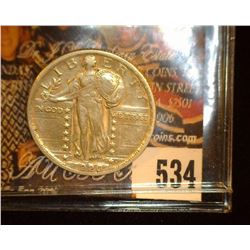 1920 P U.S. Standing Liberty Quarter, Very Fine.