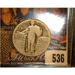 1927 D U.S. Standing Liberty Quarter, Good.