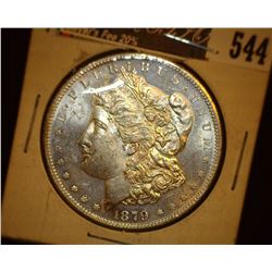 1879 S Morgan Silver Dollar, Third Reverse, Superb Brilliant Uncirculated.