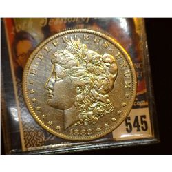 1882 CC Morgan Silver Dollar, Almost Uncirculated.