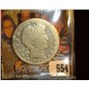 Image 1 : 1896 S Barber Half Dollar, AG. Rare Date. Redbook $115 in good.