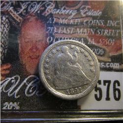 1841 O U.S. Seated Liberty Half Dime, Fine.