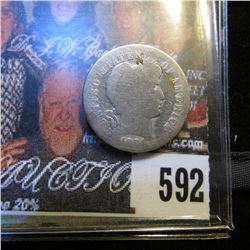 1904 S U.S. Barber Dime. About Good. Red Book value in good is $45.00.