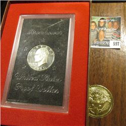 1971 S Silver Proof Eisenhower Dollar in original case as issued.